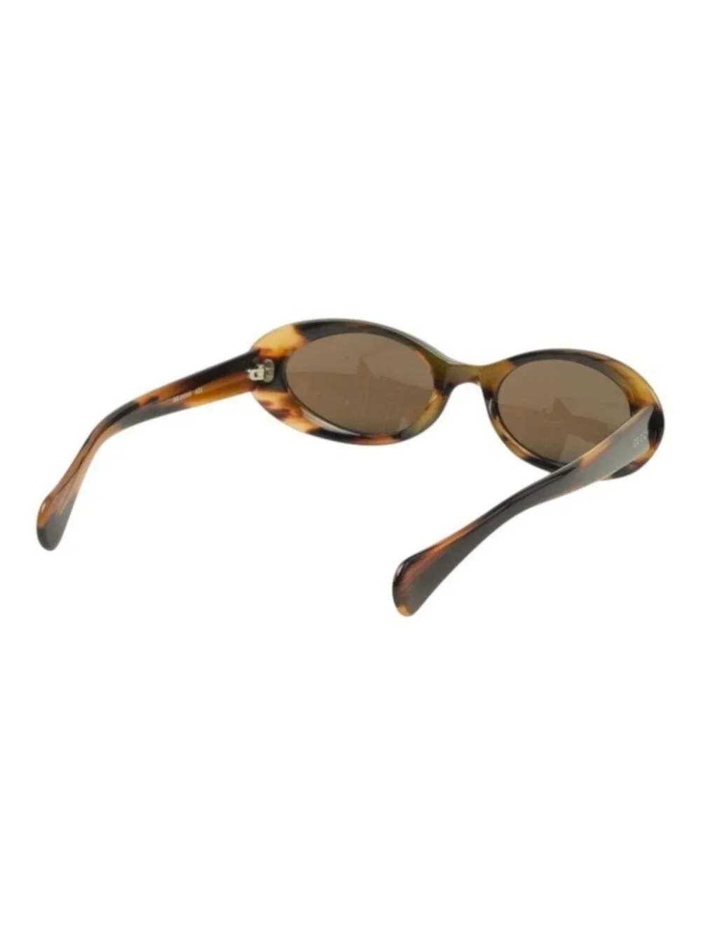 Gucci Oval Frame Sunglasses S Brown Acetate Eyewear